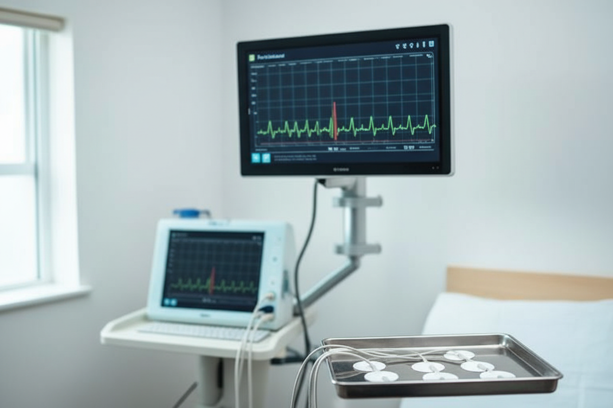Electrocardiograma en Medellín para evaluar ritmo cardíaco